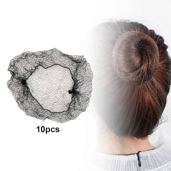 2x 10 Stykker, Usynlige, Hårnet, Usynlige, Mesh Elastisk Kant Hårnet, Mesh Net
