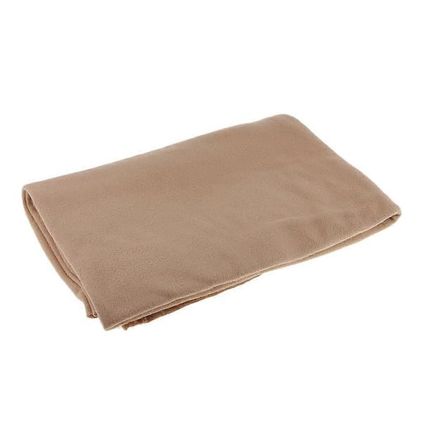 Polyester Anti Pill Solid Fleece Stof Meter håndværk Materiale til Plyslegetøj Khaki