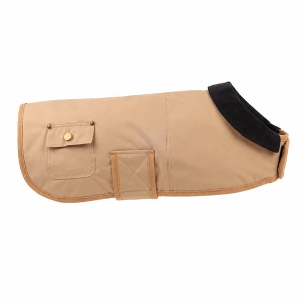 Vinterjacka för husdjur, vadderad bomullsjacka, slitstark vindtät, khaki, S-4XL