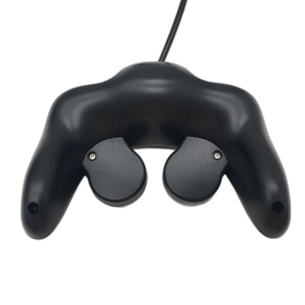 Shock kablet spilcontroller til Nintendo Gamecube GC Wii - Retro klassisk USB-controller, sort (demo, mindre ridser)