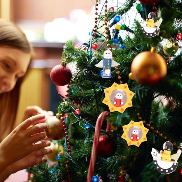 Handgjord julkalender 24 dagar, hängande prydnader, förpackad uppsättning