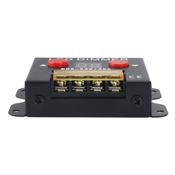 LED-lysbåndsdæmper, DC 5-24V 35A PWM-dæmpningscontroller med digitalt display, metalskal