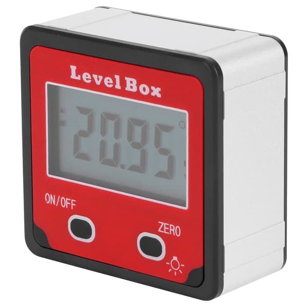 Digital inklinometer minivater vinkelmåler for snekring, rød