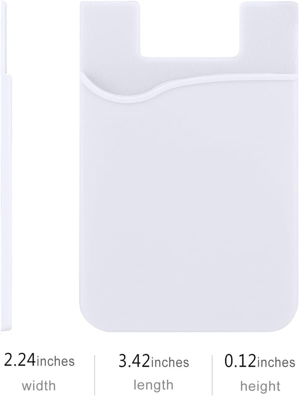 3-pak Universal Mobilpung/Kortholder - sort, hvid, grå B
