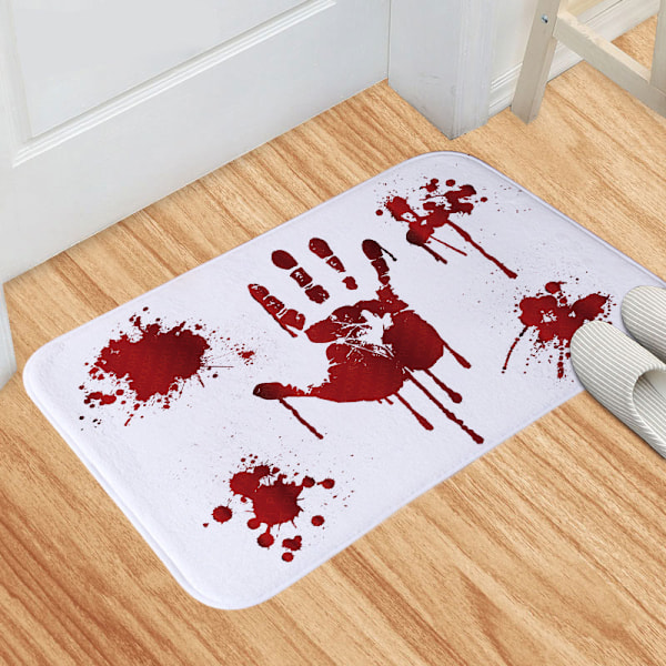 Halloween Blodspor Gulvmåtter Køkken Soveværelse Dørprint Stue Gulvmåtter Nye Dørmåtter Ａ-10 40*60cm
