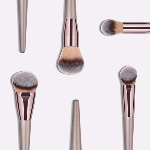 Sminkborstset Foundation Rouge Blender Konturborste Ansikte