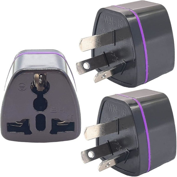 (3-pack) Australien Nya Zeeland Reseadapter - Typ I-kontakt Universal Outlet Adapter