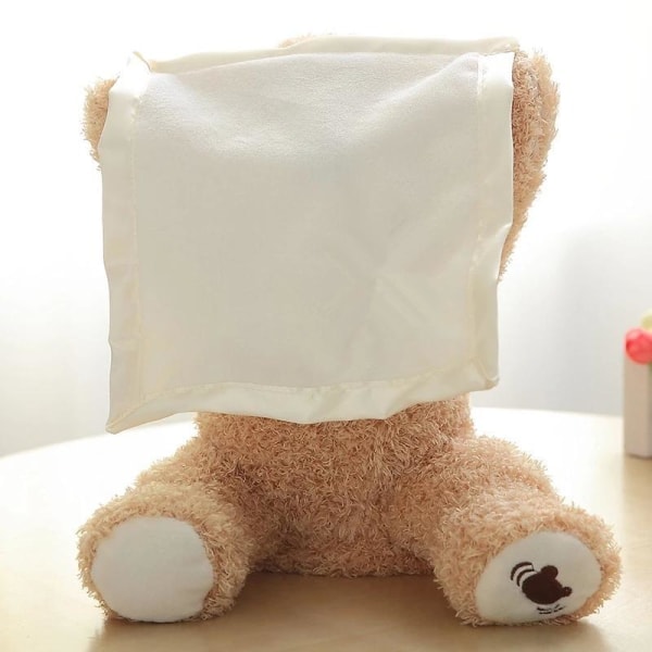 Den nye Tittut Nalle / Peek-a-boo Teddybjørn - 30 cm - Talende brun yy