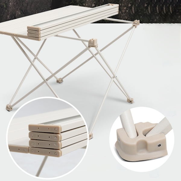 Utomhus Fällbart Bord Bärbart Ultralätt Picknickbord Aluminiumlegeringsfäste Campingbord för Resor, Grillning, Stränder Military green 0.95