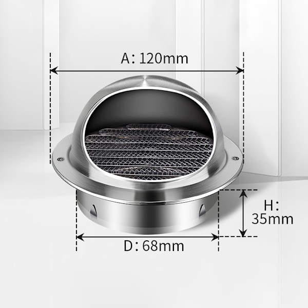 Dæksel til Kanalventil 100MM