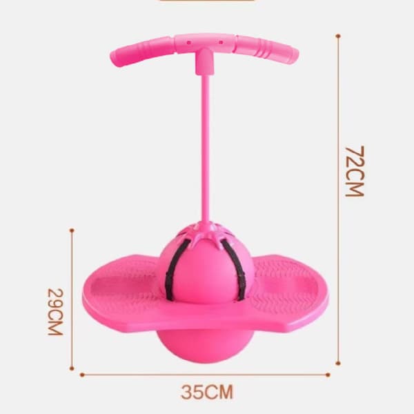 Barns hoppboll, förtjockad och explosionssäker, sensorisk integrationsträning balansboll, höjdökande hoppboll träningsutrustning pink