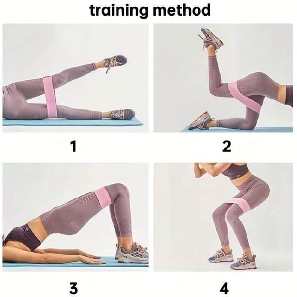 Yogamotståndsband, rumplyftring i polyester-bomull, knäböj och lyft, vävt elastiskt träningsbandset (3 st) Light gray, gray, black
