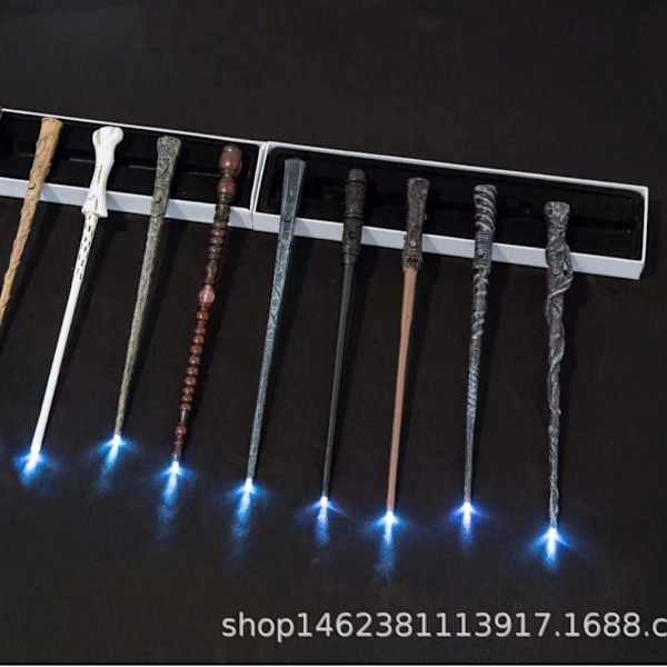 Halloween trollstav Harry Potter trollstav, för Halloween-presenter Cosplay Style Glowing Wand Snape