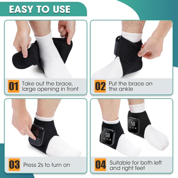 Fodmassager – Genopladelig Varme & Massage | Smertelindring & Cirkulation | Hjem & Rejse 2-Pack