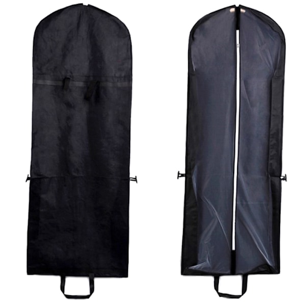 Brudekjole Støvbeskyttelse Kjole Cover Tøj Cover Sort Black 180CM