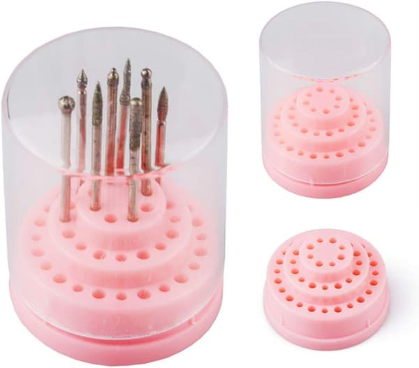 2PC Nagelfräs Bitshållare Nagelfräs Bitshållare Stativ Organizer C