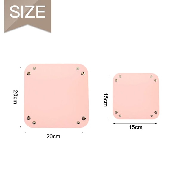 2 Läder Entré Nycklar Minimalistisk Förvaringsbricka, Skrivbord