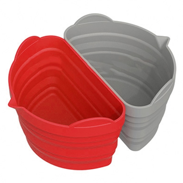 Silikone Slow Cooker Liner Genanvendelig Slow Cooker Divider Passer til 6-8 Quarts Køkkentilbehør Stor Rød