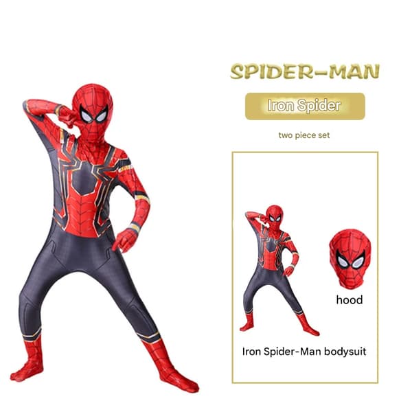 Spider-Man-kostymer egnet for barn Iron Spider-Man 120