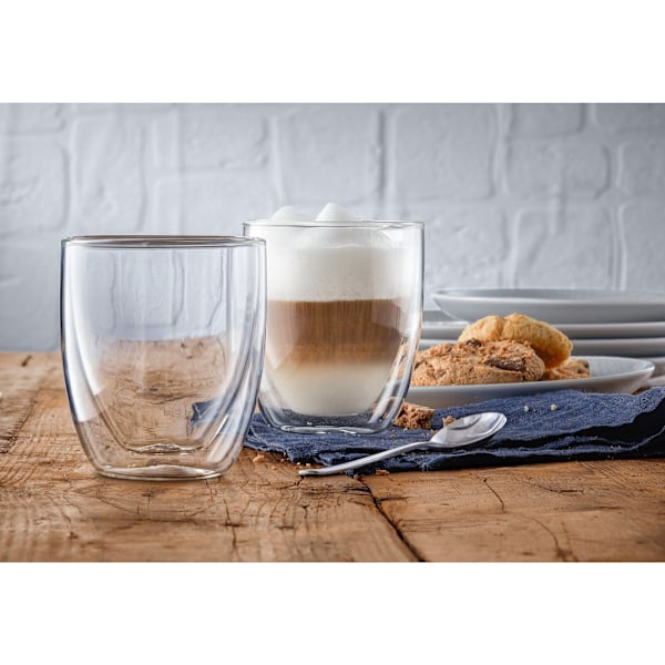 kaffekopp Coffee glass set-350ml Non-scalding double-layer glass