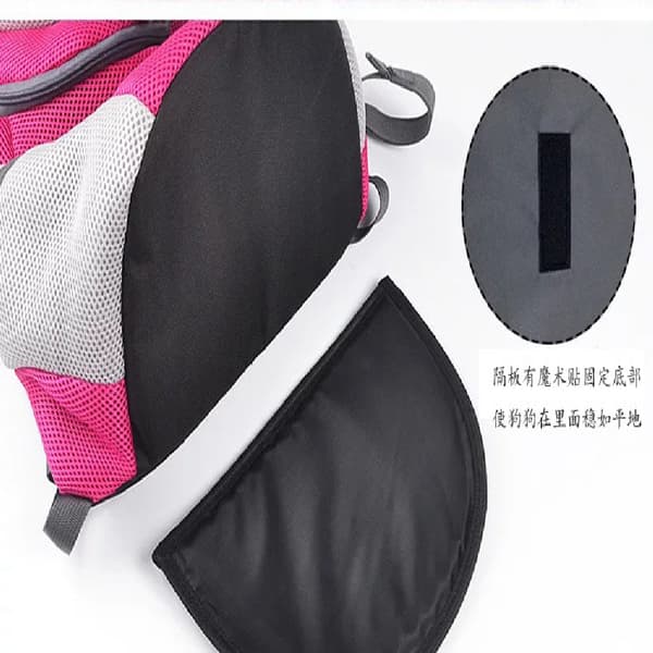 Hund- och kattryggsäck - Med ventilerande design och vadderade axelremmar black S