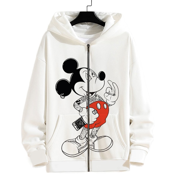 Donald Duck Hoodies Hoodie Dragkedja Jacka Topp Ytterkläder Fans Present Homecoming 4D A17 XL