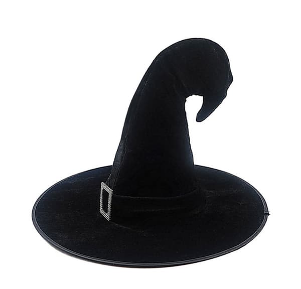 Halloween heksehat troldmand mænd kvinder sort kostume cospl