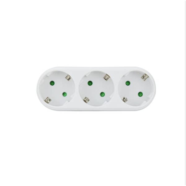 3-vejs stikadapter, 3-vejs multi-stik til væg eller skrivebord