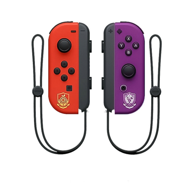 Nintendo switch JOY CON är kompatibel med original fitness Bluetooth kontroller NES spel vänster och höger små handtag Left purple, right orange