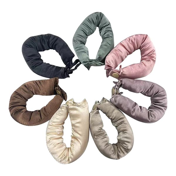 Värmefria Hårrullar Lazy Hair Rollers Värmelös Locktång Rosa Brown