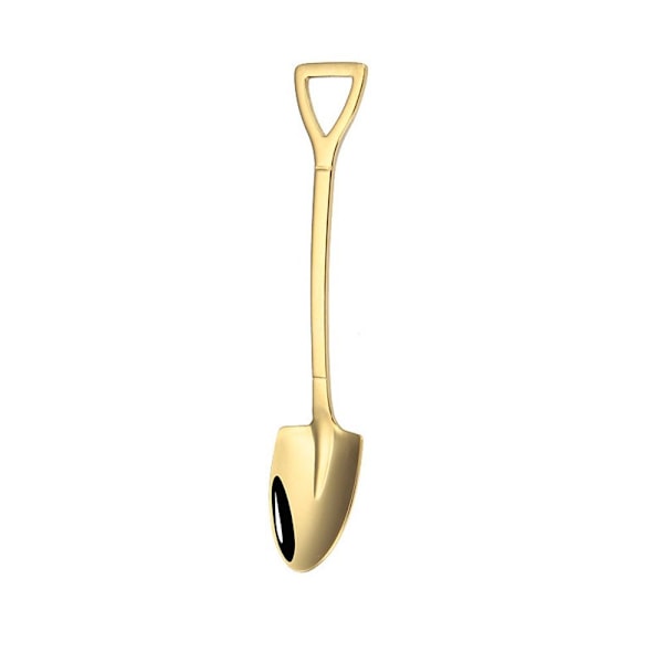 5 stk. Kaffeske Spade Teske GULDSPIDS - spot salg Guld Gold Pointed-Pointed