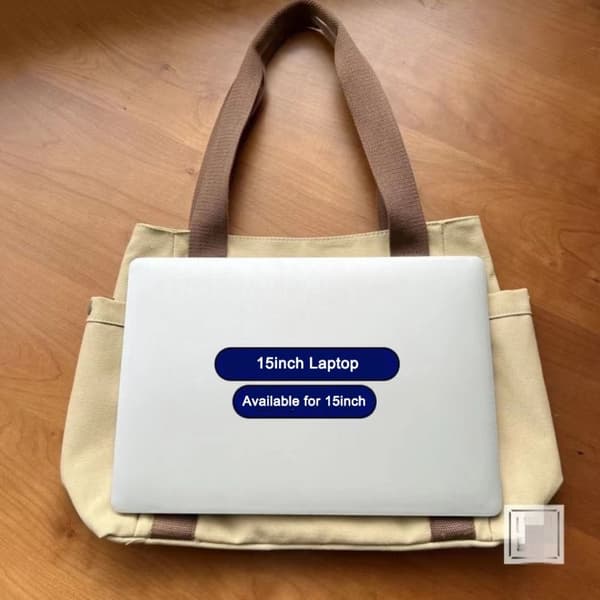 Tote Bag Lærredstaske BEIGE Beige