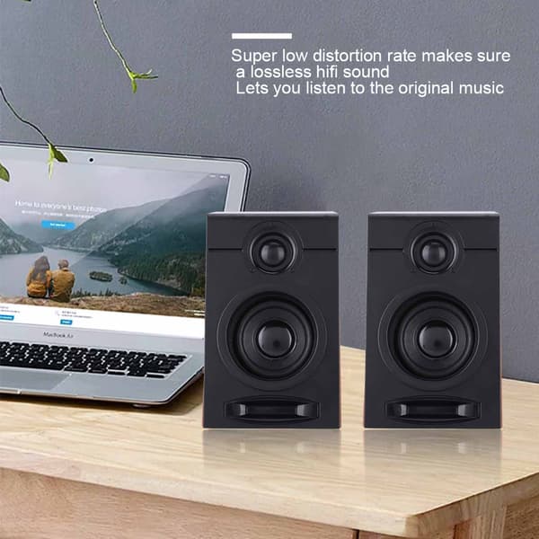 Paird 3in Kraftfull Bas Datorhögtalare HiFi Ljud Datorsubwoofer