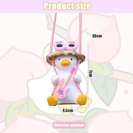 Hängande anka, bilbackspegel, rosa anka