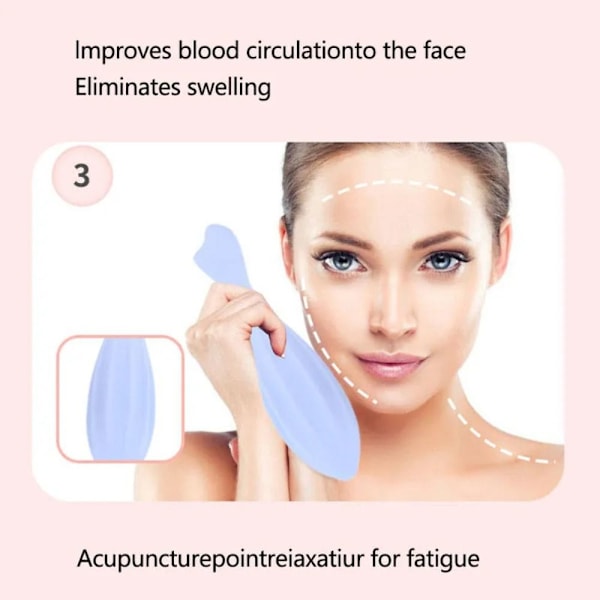 Ansiktsrulle Ansiktsmassager BLÅ blue