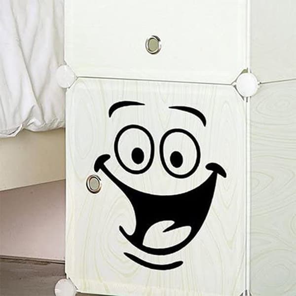 WC-tarra 6 osaa Smiley Face -tarrat Istuin taidetarra 6pcs