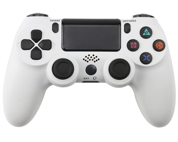 2 kpl PS4 DoubleShock langaton Play-station 4:lle, maastokuvio vihreä h 2 Pcs White