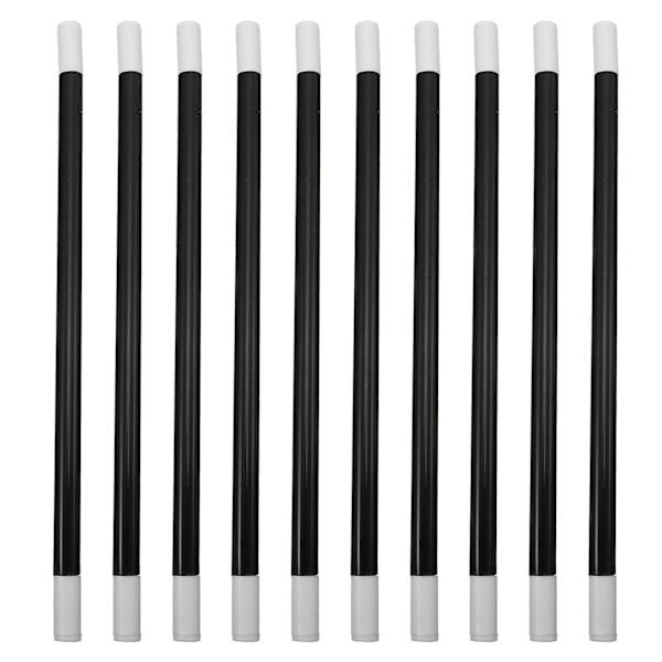 20 st Plast Magician Show Prop Wand Black and White Spell Casting Sticks Black 24.5X1X1CM