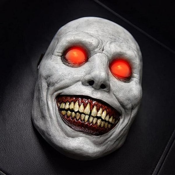 Skummel Halloween-maske for voksne - Smilende demoner, skrekkmasker Cosplay Skremmende Halloween-kostymetilbehør for Halloween-fest Karneval Cosplay