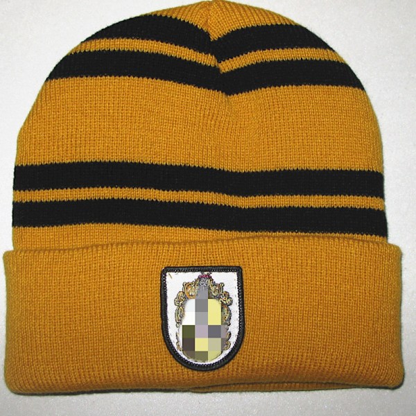 Harry Potter Halsduk & Hatt i Akryl, One Size, för Halloween, Jul, Cosplay & Present Hufflepuff