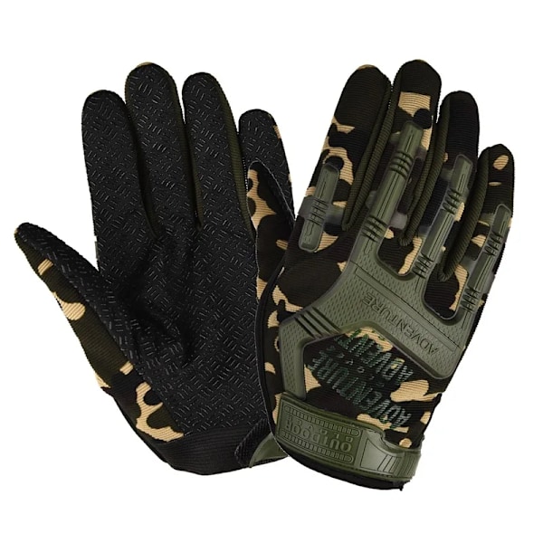 Taktiske militærhandsker Paintball Airsoft Shot Soldat Kamppoliti Anti-slip Cykel Helfingerhandsker Mænd Beklædning Handsker Grøn Green XL