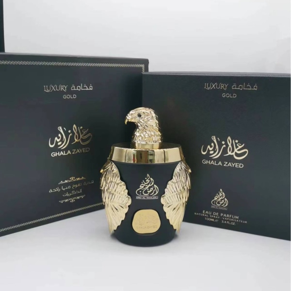 GHALA ZAYED Men Eau de Parfum Spray, 100ml Mellanöstern Parfym Spray Guld Gold