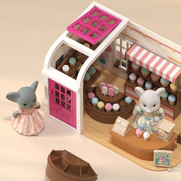 DIY Dukkehust Dukkehust Scene Modell ISKREM BUTIKK ISKREM BUTIKK icecream shop icecream shop