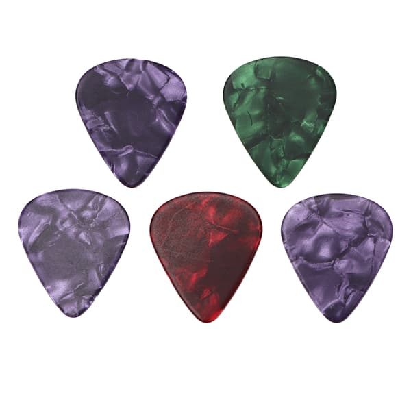 Gitarr Väggfäste Hållare Hängare Ställ Set Kit med 5 Plektrum för Banjo Ukulele Bas