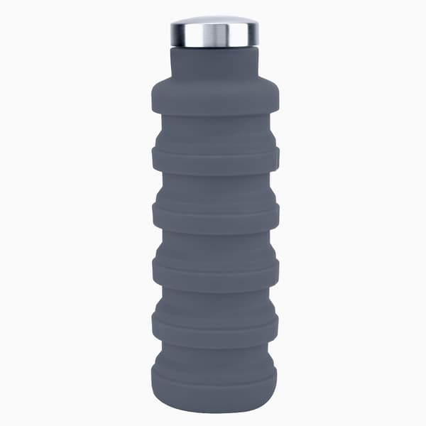 500ML Bärbar Vikbar Utomhus Resemugg Vattenflaska Kontor Hem (Svart) 0.2