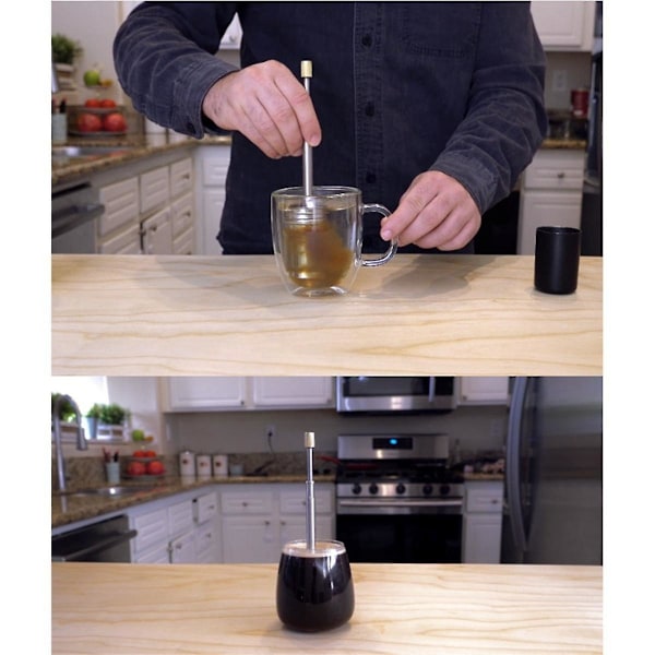 Bærbar Fransk Kaffepresse og Tepresse - Final Press Maker - Kaffefilter - Gjenbrukbar - Fyldig Kaffepresse