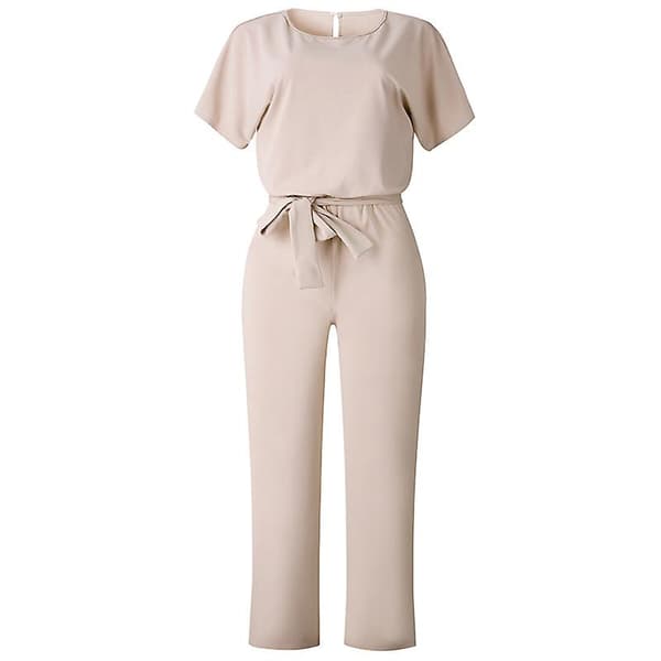 Dame Jumpsuit Uformell Vide Ben Dame Kveldsfest Lang Playsuit Purple 2XL