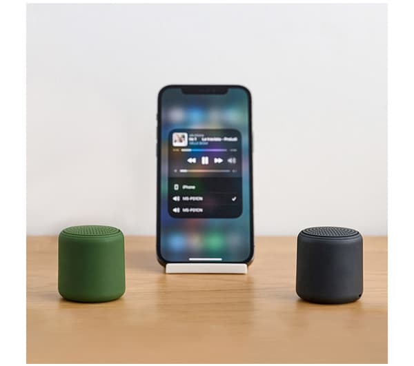 Mini Macaron Bærbar Trådløs Bluetooth Højttaler – Skrivebordslyd med Dyb Bas orange