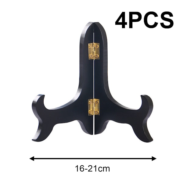 4-pack trä display stativ tallrikshållare stafflier