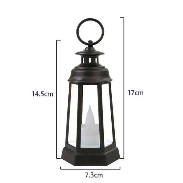 LED Lanterne Lys Lanterne SORT black